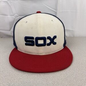 Chicago White Sox Hat Retro 80s‎ Style New Era On Field Cap USA Sz 7 1/4